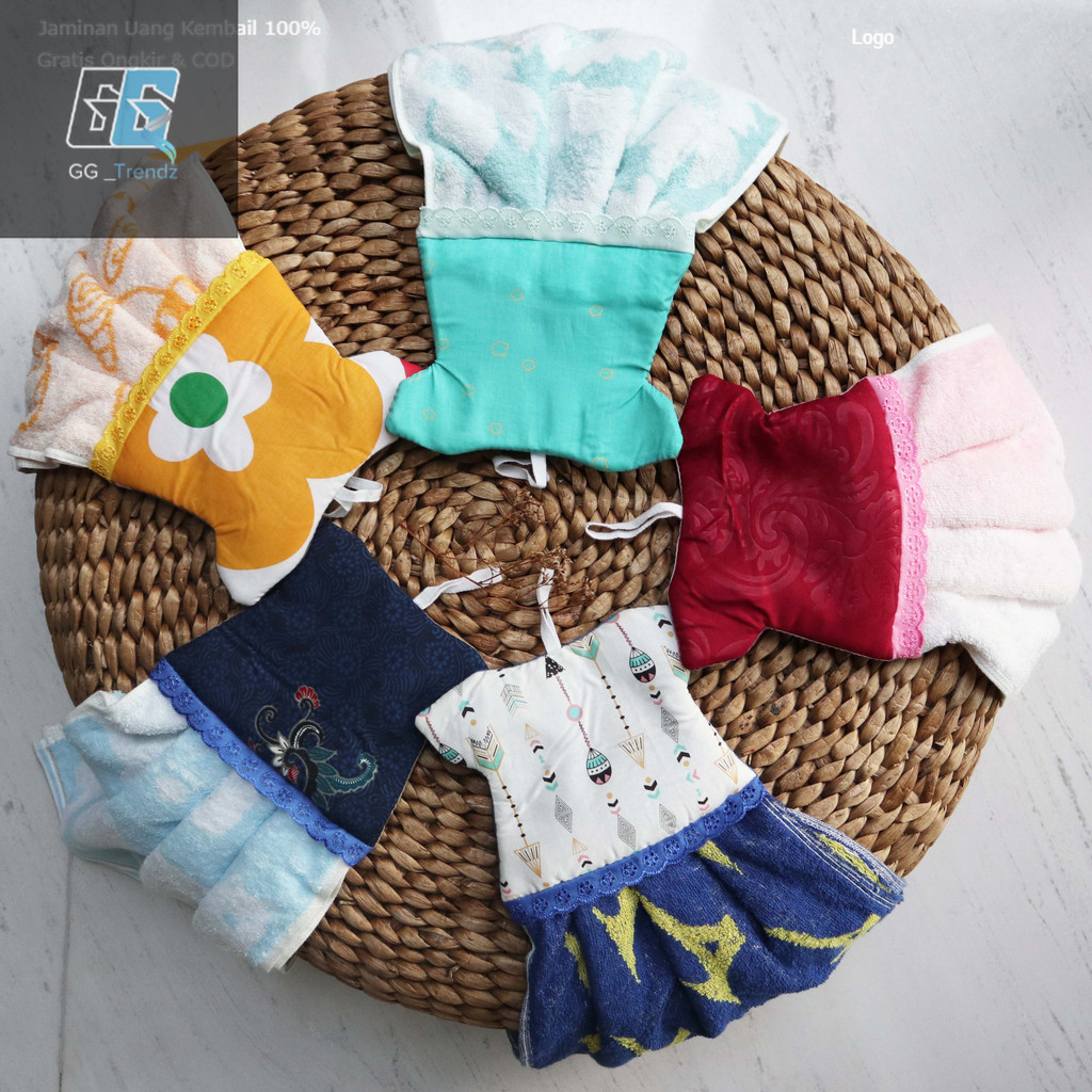 Lap Gantung Handuk Motif Baju Serbet Handuk Cuci Tangan