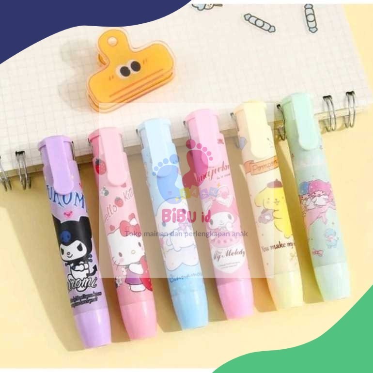 

BIBU id Penghapus Pensil Mekanik Motif Karakter Lucu / Mechanical Eraser