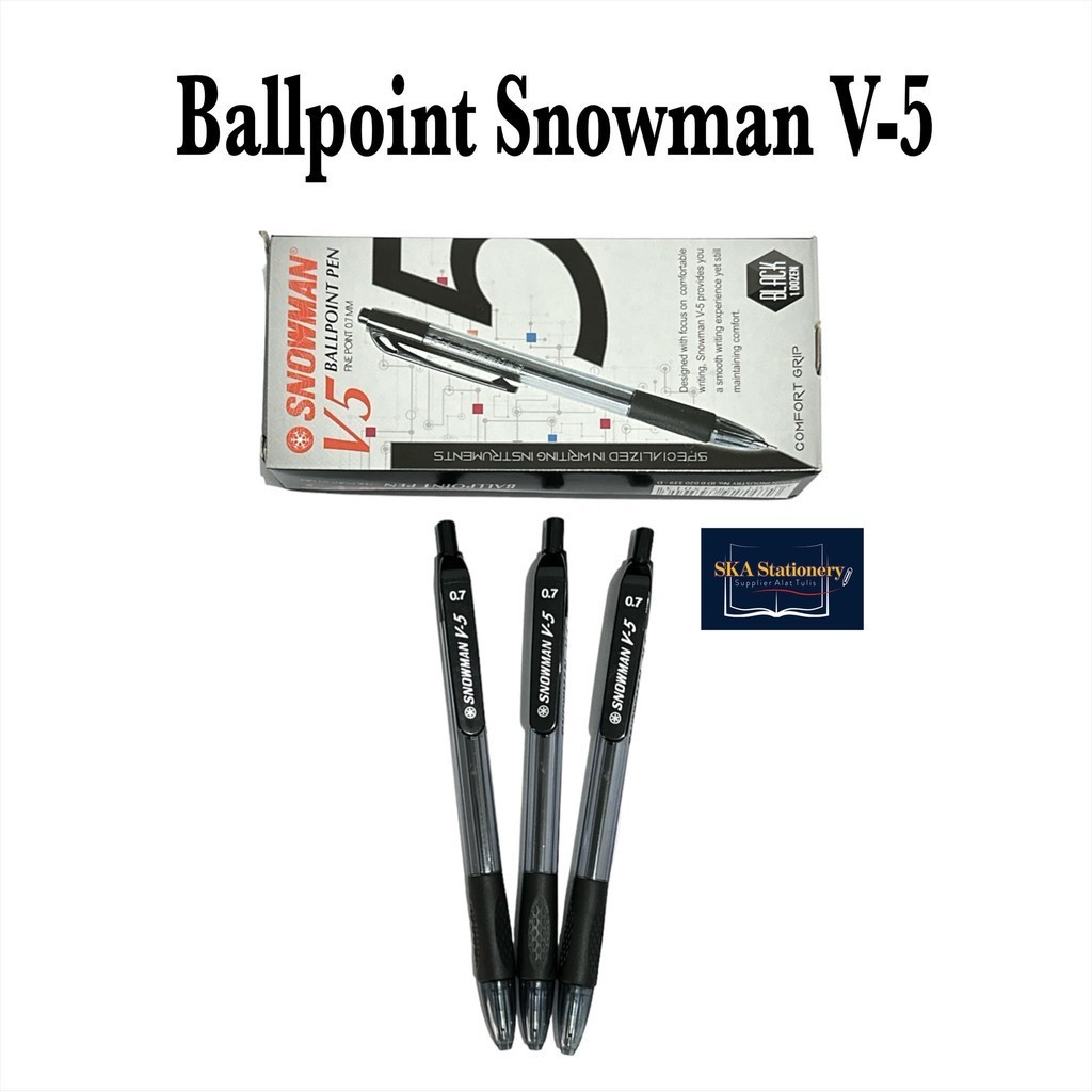 

Bolpen/Ballpoint/Pulpen Snowman V5 0.7 mm (Pcs)