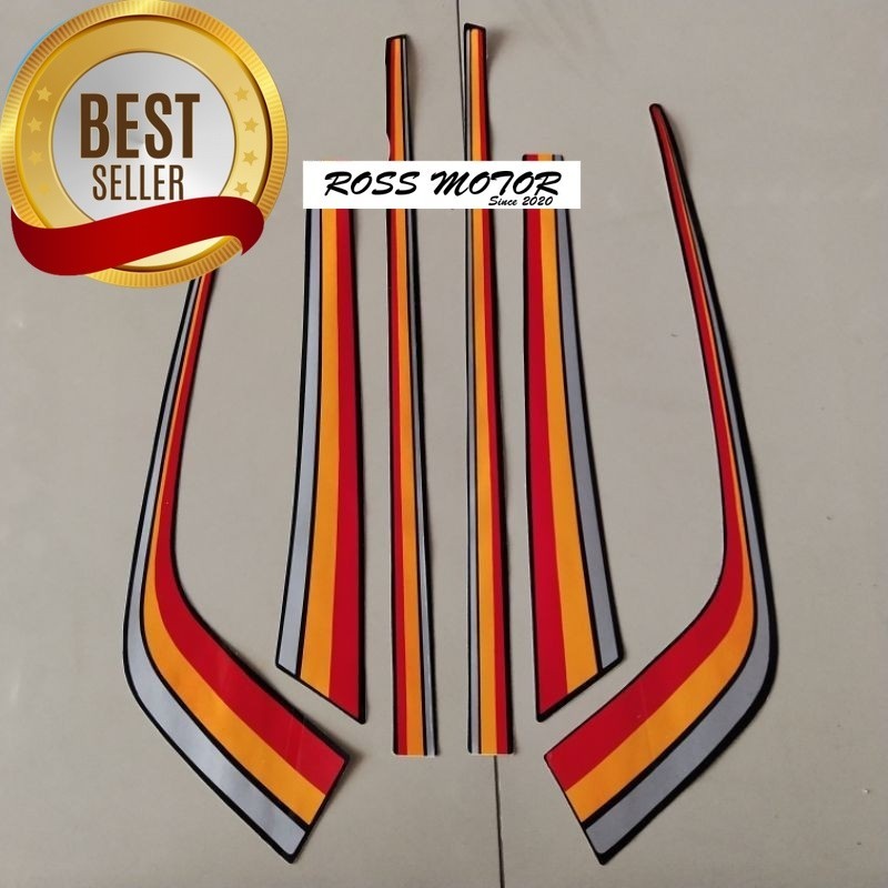 Striping Stiker Polet list motor honda gl max 1991 1992    Stiker
