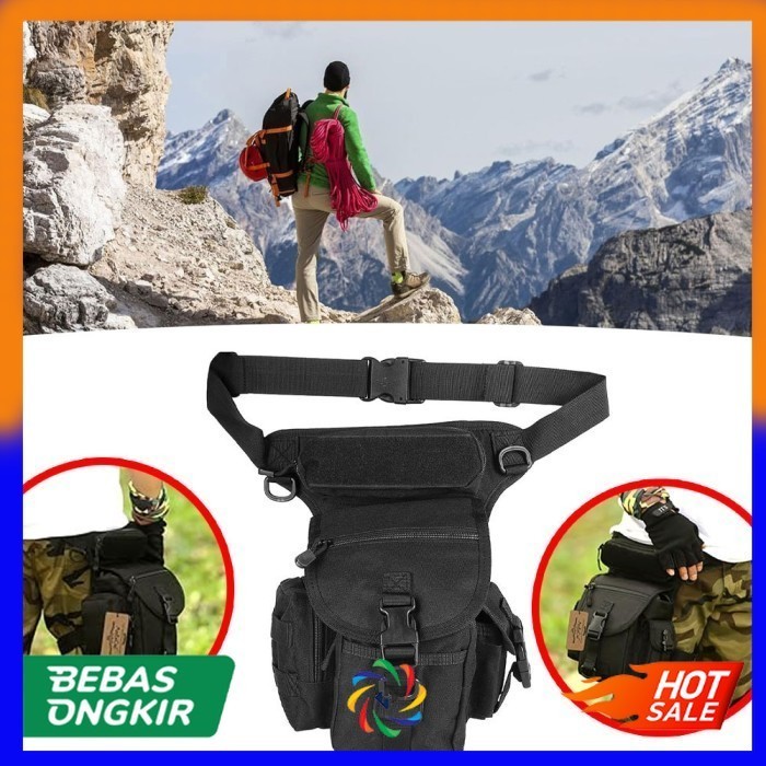 AOKALI Tas Paha Kaki Petualang AK30 BLACK