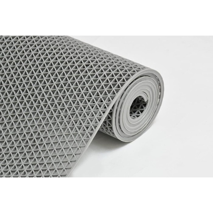 [TERMURAH] Keset Karpet PVC Anti Slip Kamar Mandi Karpet Masjid Wudhu Meteran - Abu-abu