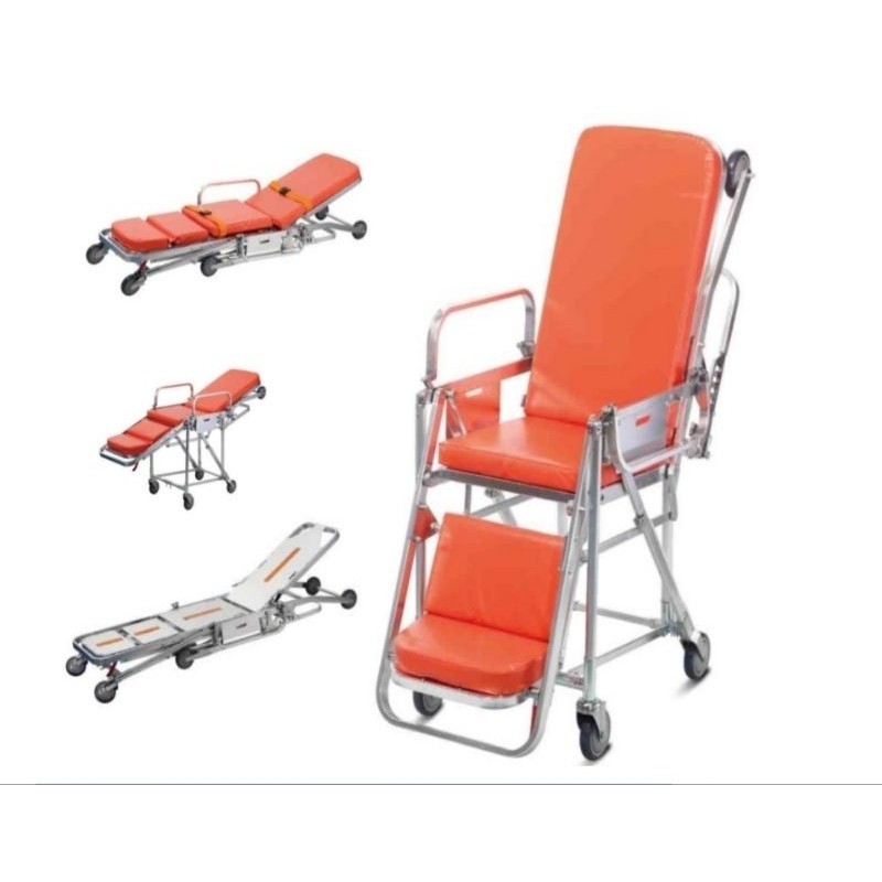 Brangkar UGD Dorong Pasien Scoop | Brancard Sctecer Ambulance Emergency Bed | Medicial Rumah Sakit -