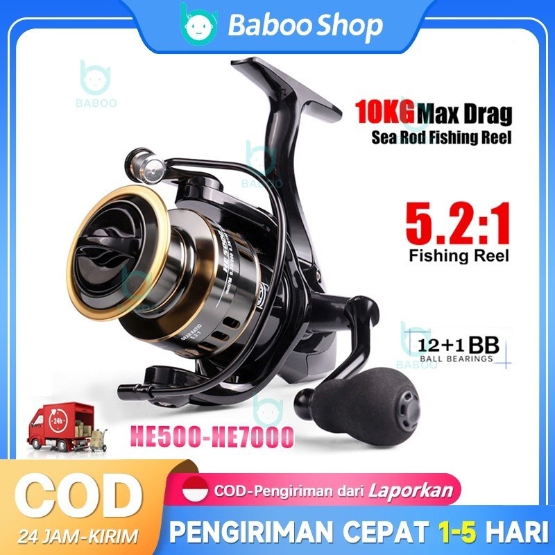 Reel Spinning POWER HANDLE Super Smooth Kualitas Import Dengan Drag maksimal 15kg Reel Spinning Fugu