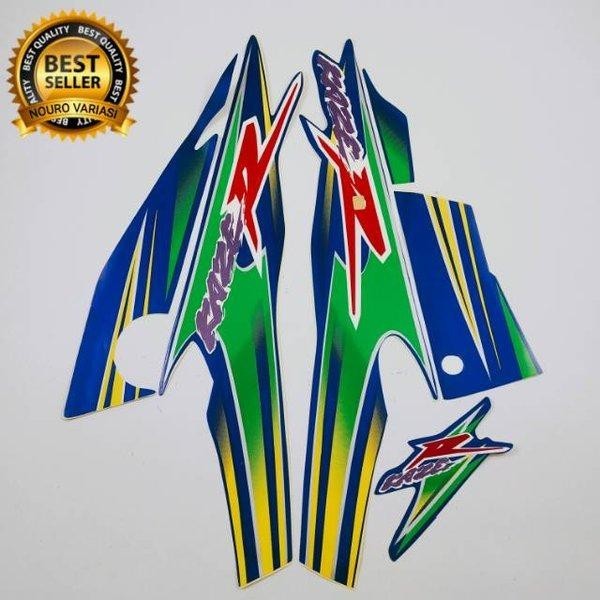 striping kawasaki kaze r biru