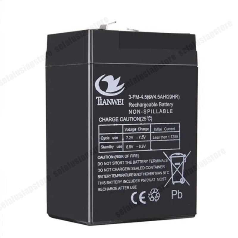 ID AKI KERING 6V 4.5AH/ AKI KERING GENSET 6V 20AH/ AKI KERING BATERAI AKI KERING 6V 4.5AH