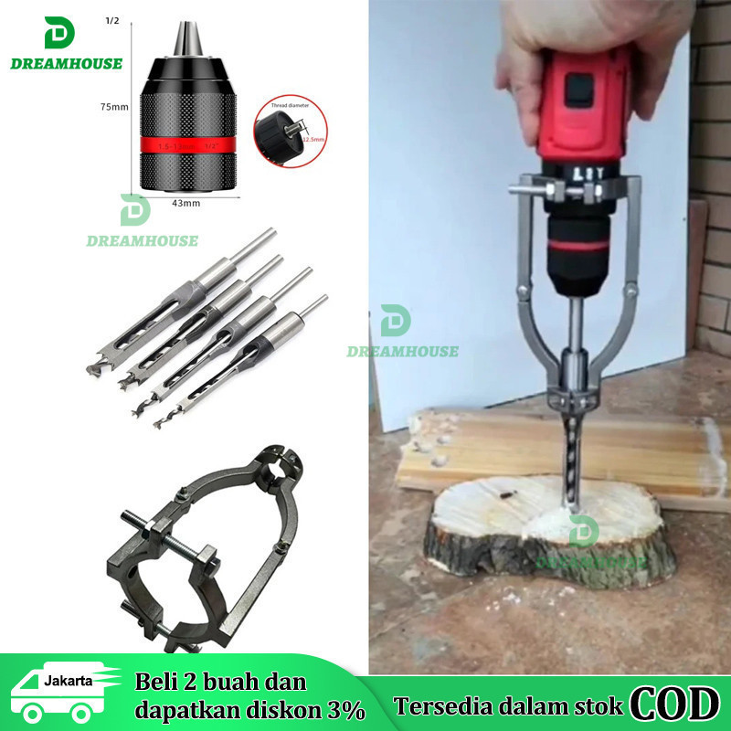 [Promosi ]1PCS Mata Bor Putar Profesional 10Mm, Mata Bor bobok kayu Persegi Hole Drill Bit , Mata Bo