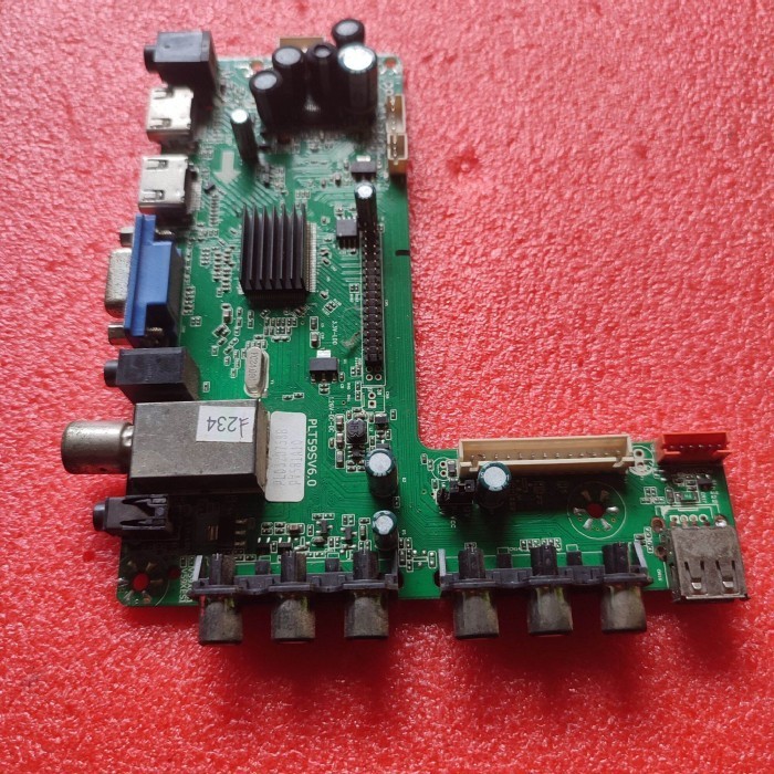 MB mainboard motherboard mesin tv LED Polytron PLD 32D758 - PLD32D758
