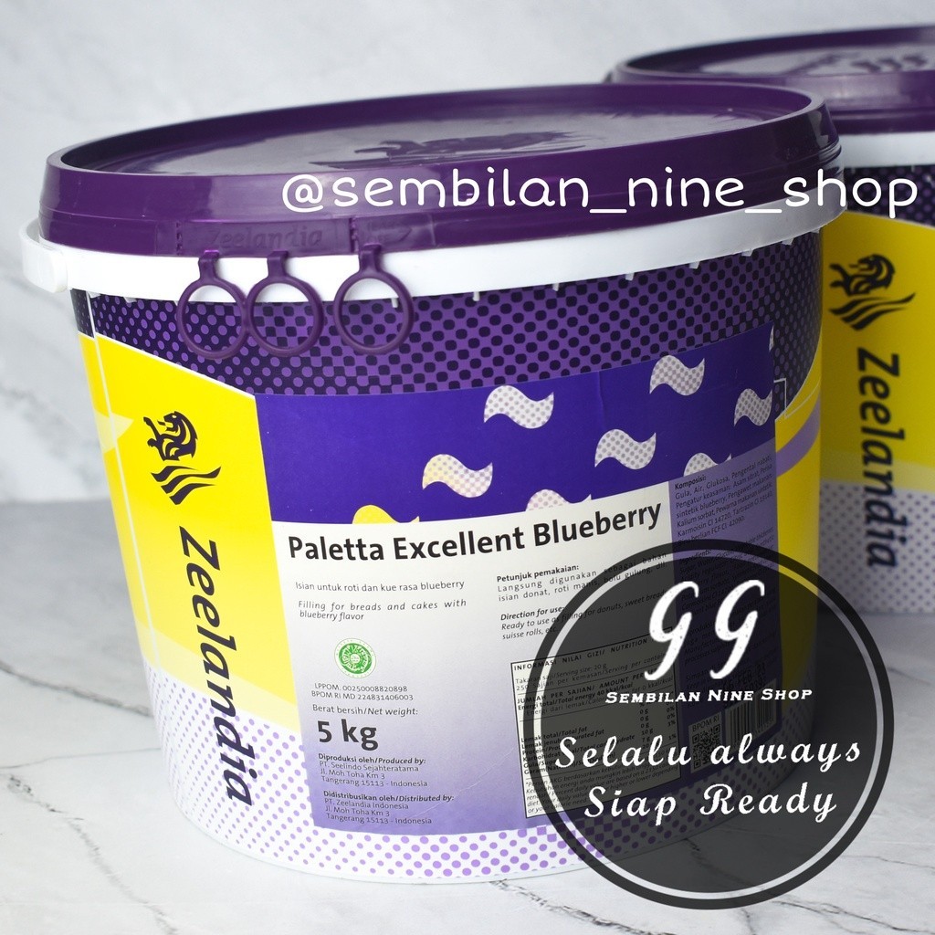 

PALETTA BLUEBERRY 5 KG Selai Bluberi Excellent Zeelandia