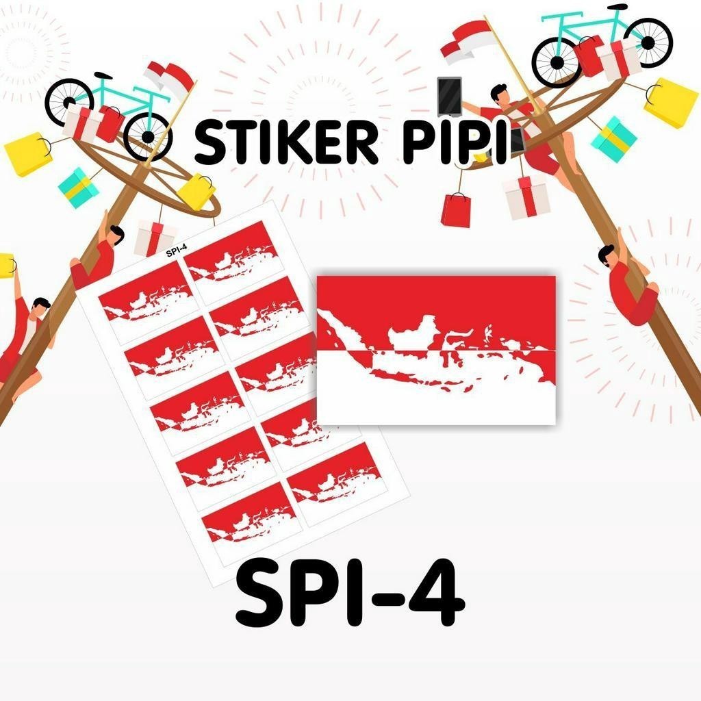 

Tempelan Pipi Bendera - Sticker Pipi Merah Putih - indonesia 17 agustus