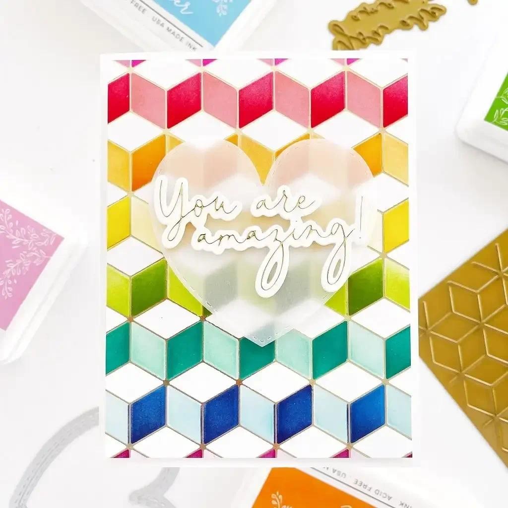 

HOT SALE Cutting Dies Scrapbook Hexagons and cubes Diary Decoration Embossing Template DIY Greeting Card Handmade 2025