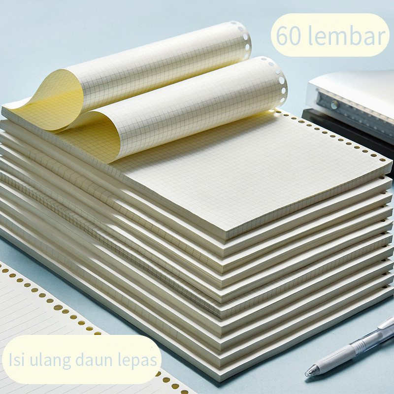 

A5/B5 Isi Ulang Binder Notebook Refill Line Loose Leaf Isi Kertas File Binder —Hibio Presen