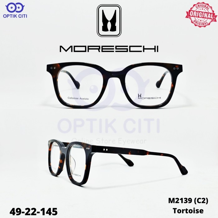 Frame Kacamata Pria / Wanita Moreschi M 2139 Kotak Original
