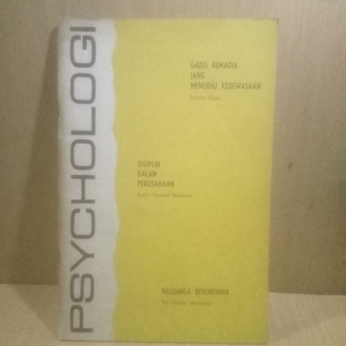 Majalah PSYCHOLOGI INDONESIA 1970.