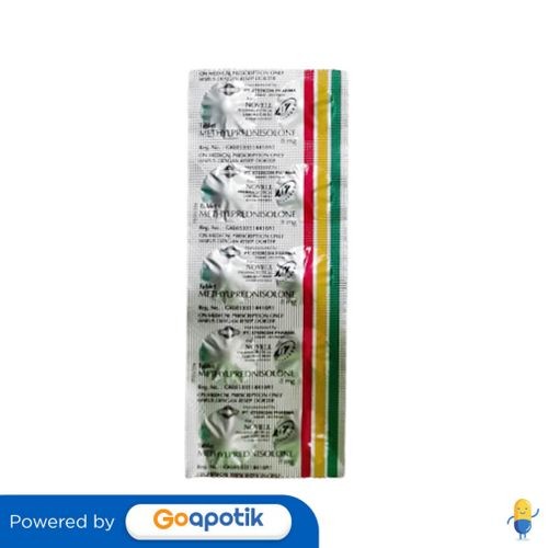 Methylprednisolone Novell 8 Mg Strip 10 Tablet