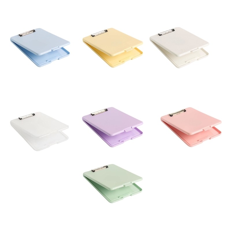

Multifunctional File Folder with Clipboard Water Resist File Organiser Box Office Writing Pad for Student Teacher School
