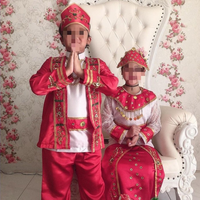 Baju Adat Maluku Anak / Pakaian Adat Ambon Anak - 3, PEREMPUAN