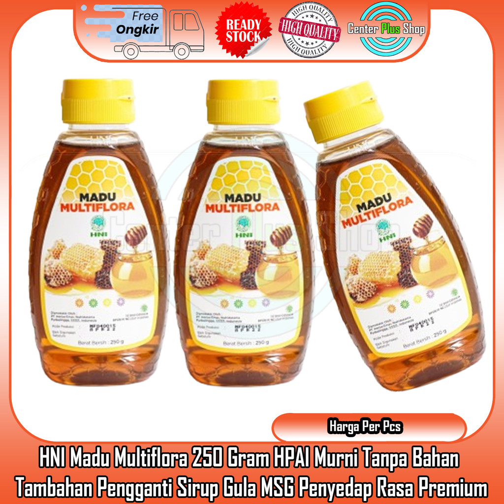 

HNI Madu Multiflora 250 Gram HPAI Murni Tanpa Bahan Tambahan Pengganti Sirup Gula MSG Penyedap Rasa Premium Lebah Antioksodan Energi Kesehatan Batuk Pencernaan Vitamin Stamina Vitalitas Keluarga Pria Wanita Lansia Keluarkan ADL Racun Imun Tubuh Pilek