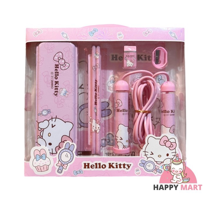 

Kotak pensil set skipping CLEAR BOX frozen / unicorn / spiderman - Kitty, Bubble