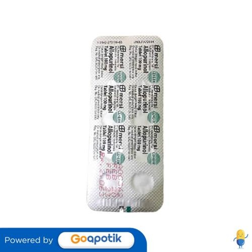 Allopurinol Mersifarma 100 Mg Strip 10 Tablet