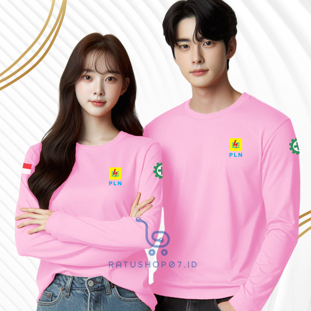 Baju Kaos Oblong Lengan Panjang Berkerah Pria dan Wanita Dewasa Atasan Kaos kerah Custom SABLON Desa