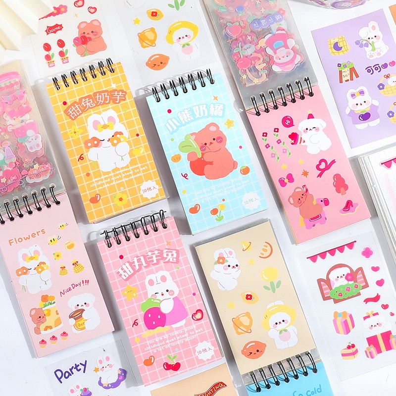 

50 Lembar Motif Kartun Untuk Dekorasi Buku Catatan DIY