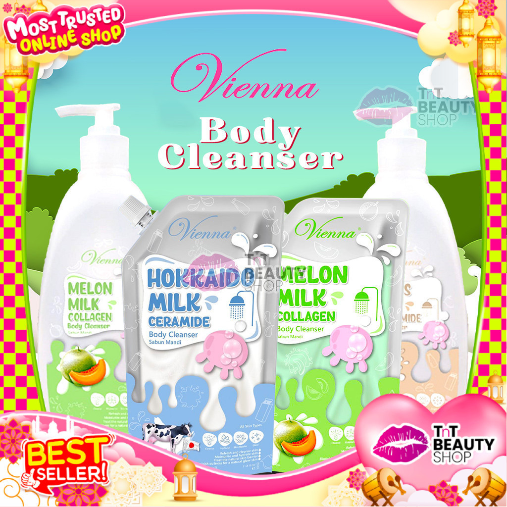 Vienna Body Cleanser Series - MELON MILK COLLAGEN- HOKKAIDO MILK CERAMIDE - GOATS MILK NIACINAMIDE -