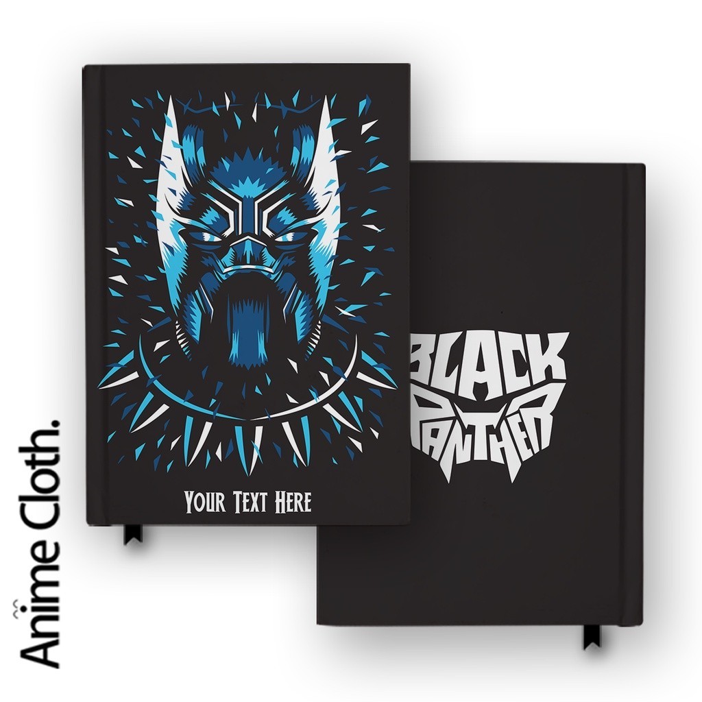 

Buku Catatan Notebook Black Panther 2 Custom Nama Agenda Jurnal Diary Hardcover A5 A6
