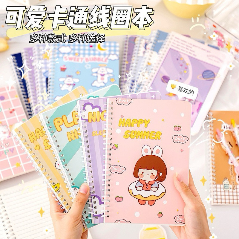 

NOTES DIARY / NOTES BOOK / BUKU RING A5- buku ring book karakter gemas cocok untuk buku sekola