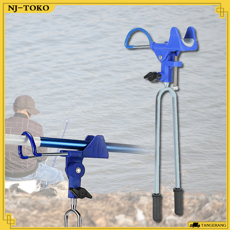 Cagak Joran Stainless Steel Dudukan Cagak Joran Pancing Adjustable 360° Jagrak Joran Pancing