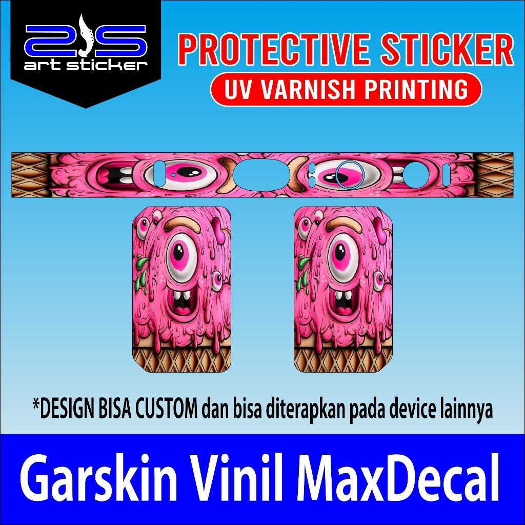 

PROMO STIKERE4O PINK MONSTER UV VARNISH PRINTING