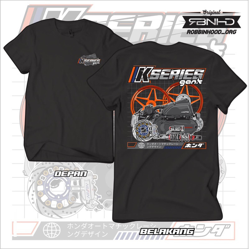 Kaos K-SERIES GANK Matic Honda Scoopy Vario Beat Fi Matic Gank Honda Gank