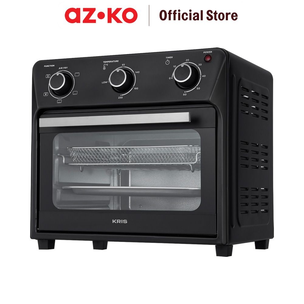 AZKO Kris 28 ltr Air Fryer Oven 800 watt - Hitam Alat Masak Goreng Pembuat Makanan Penggoreng Tanpa 