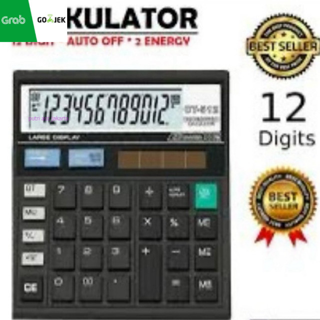 

kallulator citizen ct-512 12 digit kalkulator citizen ct512 termurah