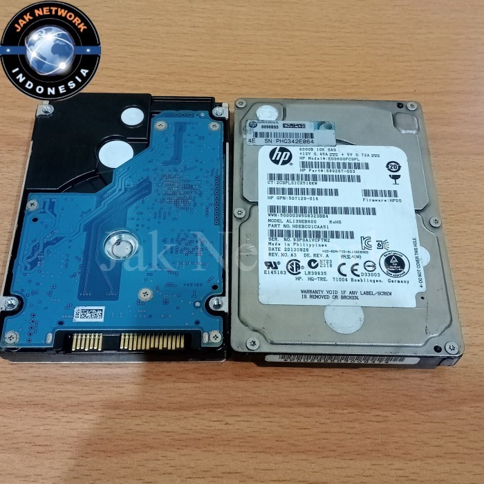 Hardisk Server SAS HP 600GB 10K Sentinel 100%