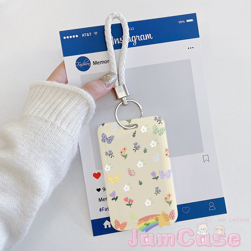 

Bunga Kupu-Kupu Berwarna-warni ID Card Astronaut Kartun Tempat Pelindung Lebal Kerja Kartu Akses 【Pencetakan 3D，kartun，Tahan jatuh，Kartu identitas yang dapat diinstal，Kartu Bus，Kartu bank】