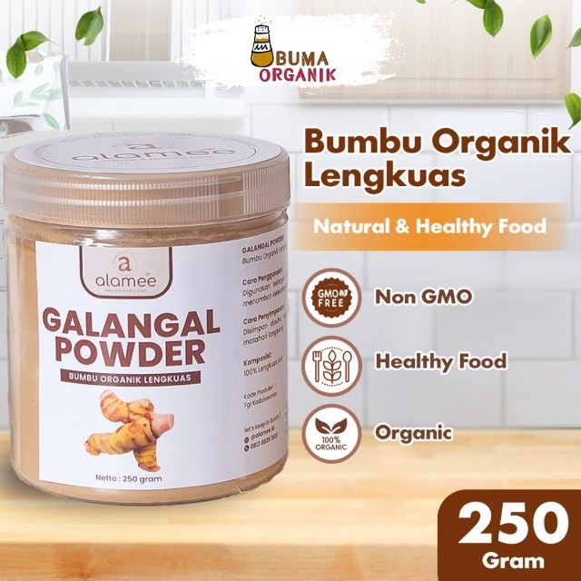

ALAMEE Lengkuas Bubuk Asli Galangal Seasoning Powder Murni Tanpa Campuran Bumbu Masak Dapur 250gr BUMA