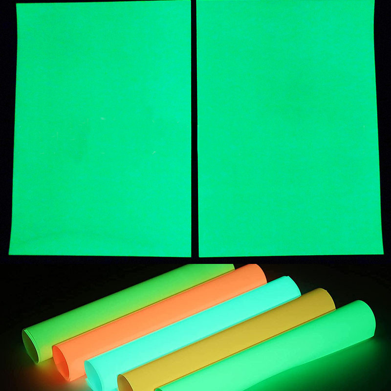 A4 Glow In The Dark Printing Paper PET Adhesive Night Light Film Adhesive Printing Inkjet Luminous P