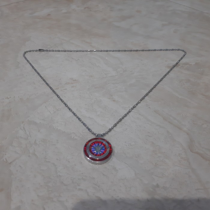 Kalung MCI Kapten Amerika Marvel Original Kesehatan Keren Rare Murah
