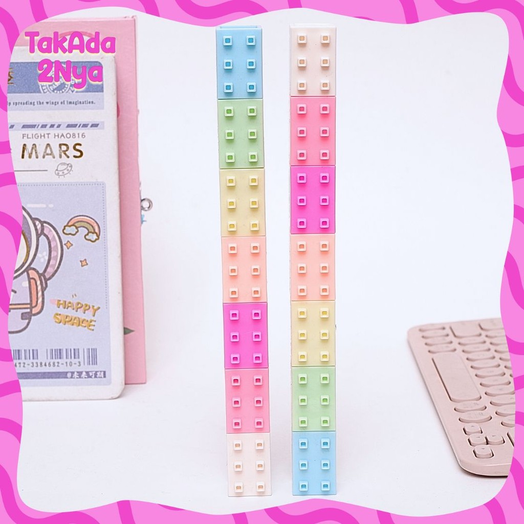 

Highlighter 3D Tumpuk Lego Marker Textlighter Susun Balok
