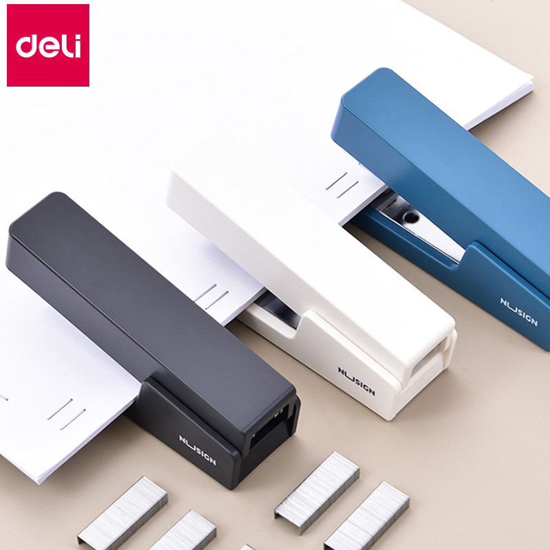 

Deli NIUSIGN Stapler Office Manual Standard Multi-function Stapler Portable Binding Supplies NS082