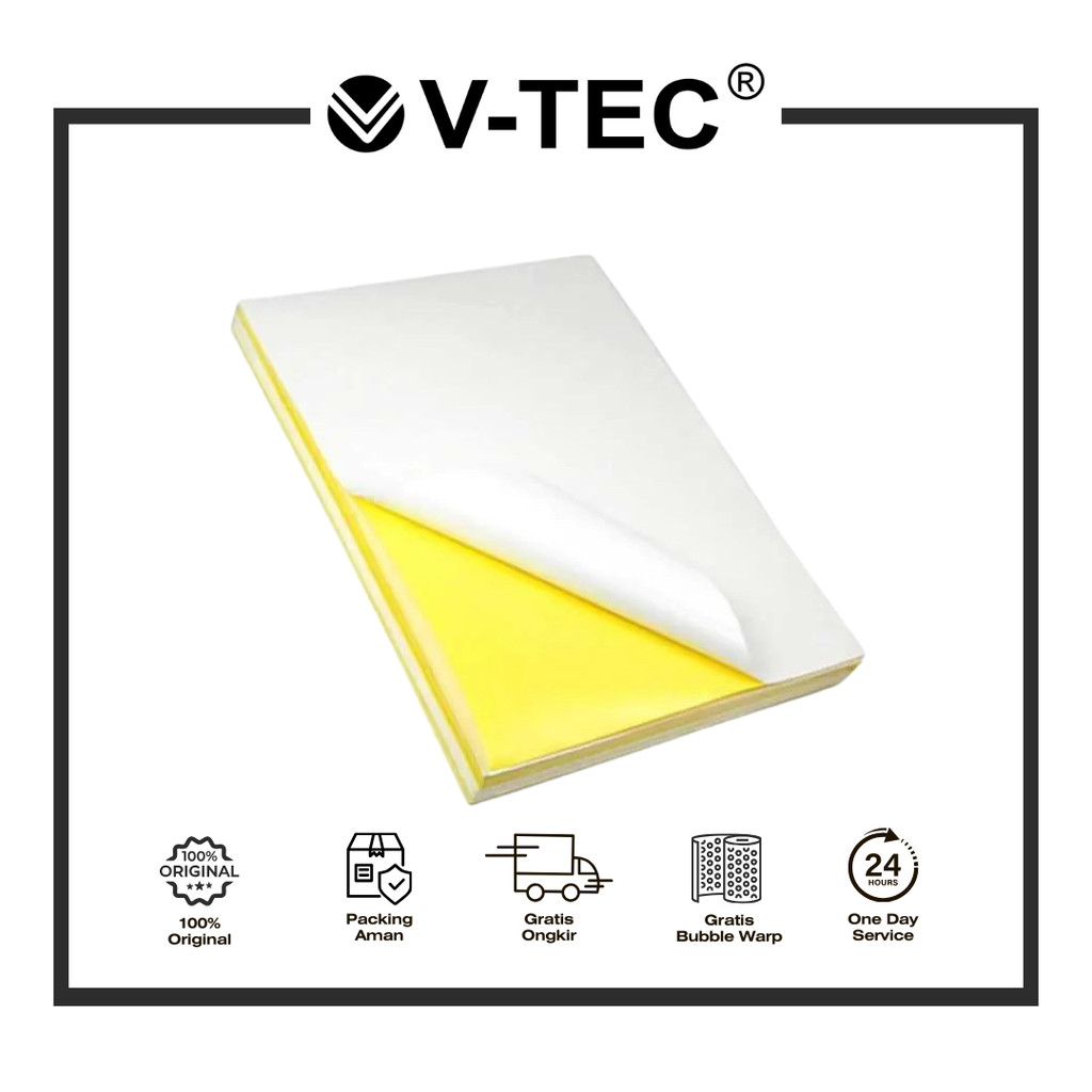 

READY STOCK! KERTAS STICKER DOFF F4 FOLIO 10 LEMBAR