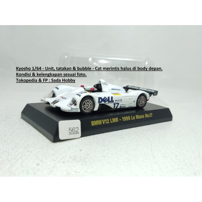 Kyosho 1/64 BMW V12 LMR 1999 Le Mans No 17