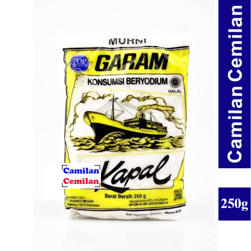 

Garam Kapal Garam Dapur Murni Yodium 250 gr