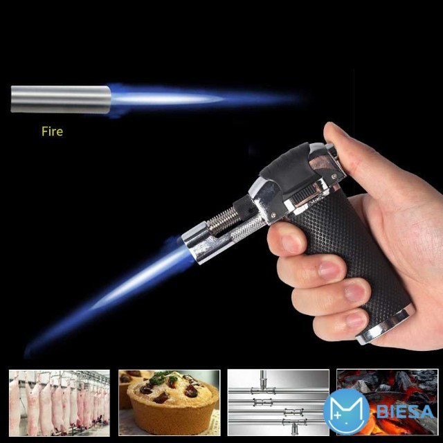 Mancis Korek Api Gas Refillable Butane Torch Flame Gun Bagus Berkualitas Stabil dan Aman