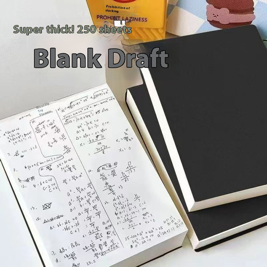 

Super Thick 250 Sheets Notebook Daily Planner Notebook Eye Protection Paper Simple High School Blank Notebook School Supplies