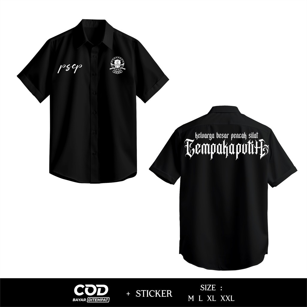 Kemeja Pscp Motif Keluarga Besar Pencak Silat Cempaka Putih Sablon Dtf Priny | BY FOXCLOTH