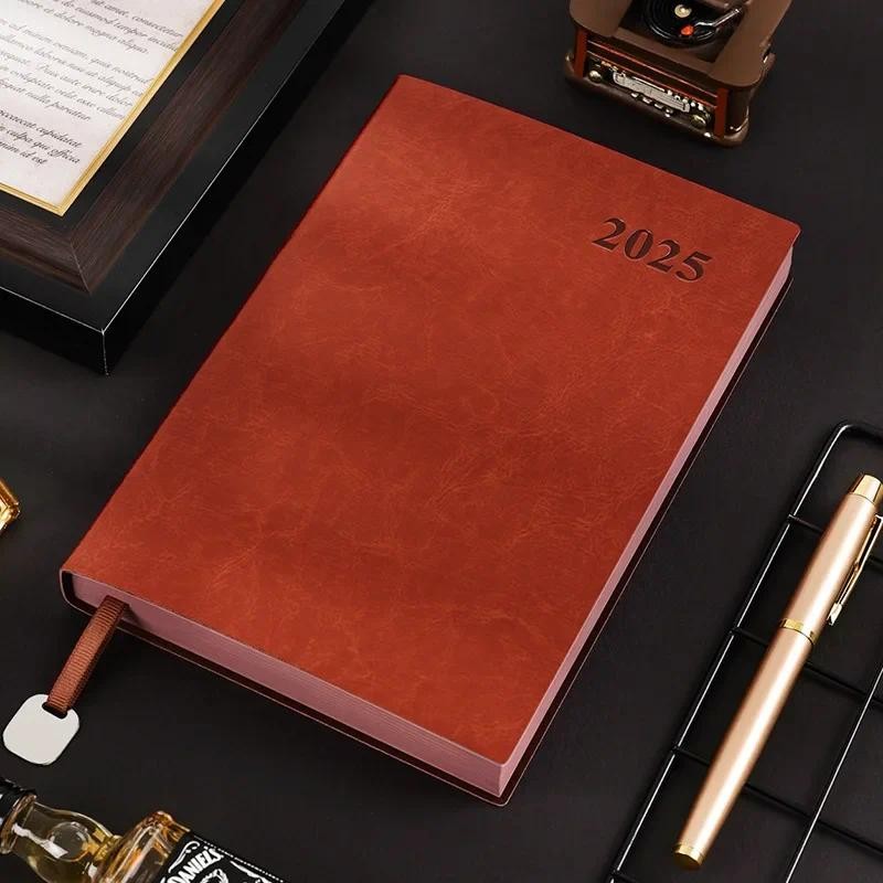 

2025 Soft Leather Planner A4 Calendar Notebook A5 Schedule A6 Calendar Efficiency Manual