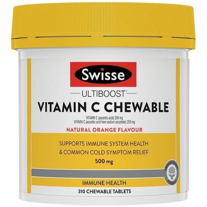 Swisse Vitamin C 500mg 310 Chewable Tablets - Original Australia