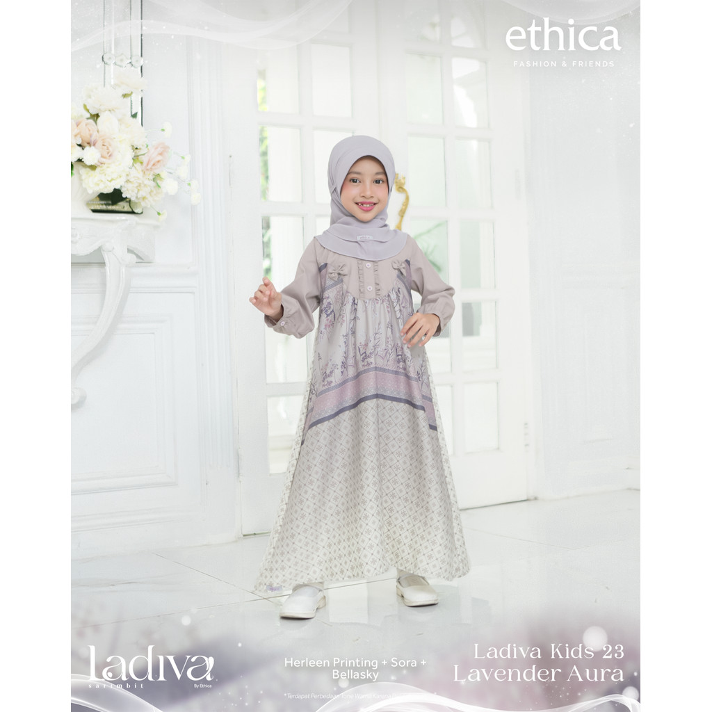 Koleksi Najmi/Ethica Ladiva Kids 23/Sarimbit Lebaran Terbaru/Gamis Anak Perempuan Ladiva Kids 23 by 